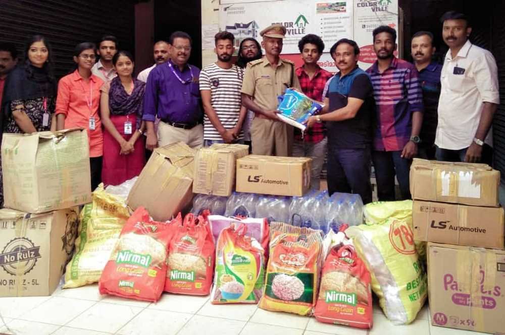 Flood relief to Adimali